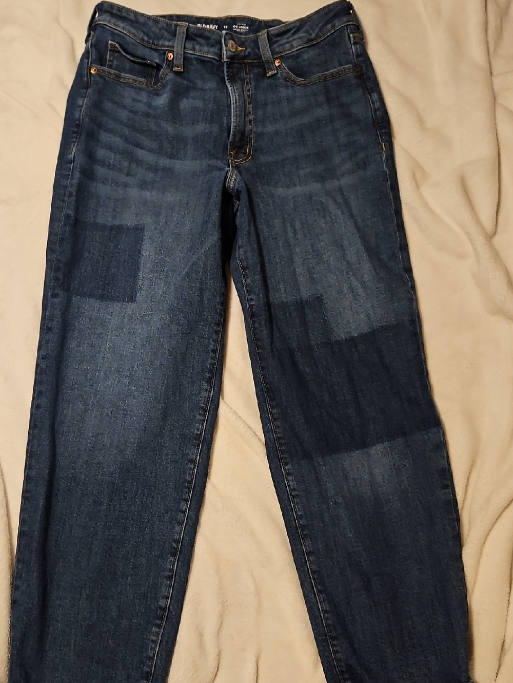 Old Navy Dark Blue Straight Leg Jeans